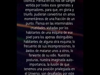 Carl Sagan - Un Punto Azul Pálido (voz de José María del Río)