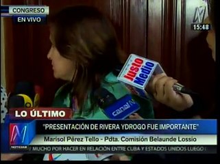 Comisión Belaunde Lossio: Futuro de Mulder depende del pleno