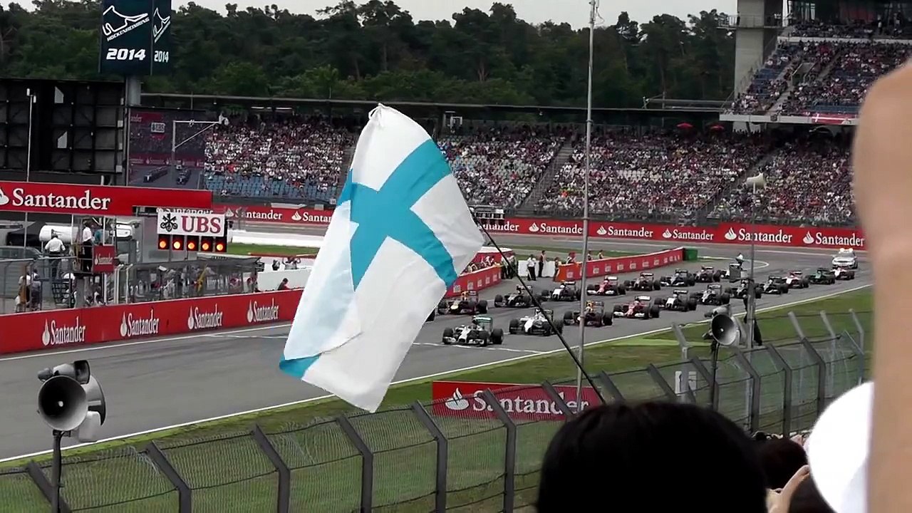 F1 German GP 2014 Start + Massa Crash [HD]