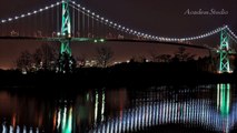 Night Life of Lions Gate Bridge