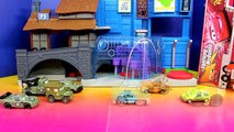 Disney Cars Pixar Army Car McQueen Mater Doc and Sarge Battle Imaginext Lemons Mission Com