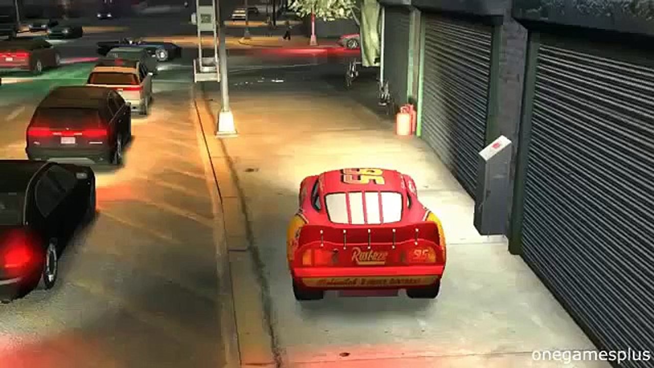 Night Race The Challenge Accepted Track Lightning McQueen disney pixar car by onegamesplus