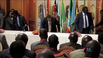 South Sudan Conflict: Rebel leader Riek Machar meets President Kenyatta