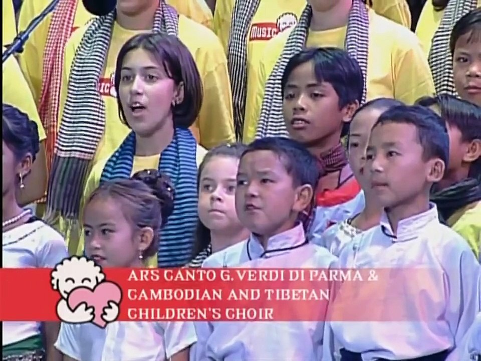 Luciano Pavarotti & Cambodian and Tibetan Children's Choir - Va, Pensiero