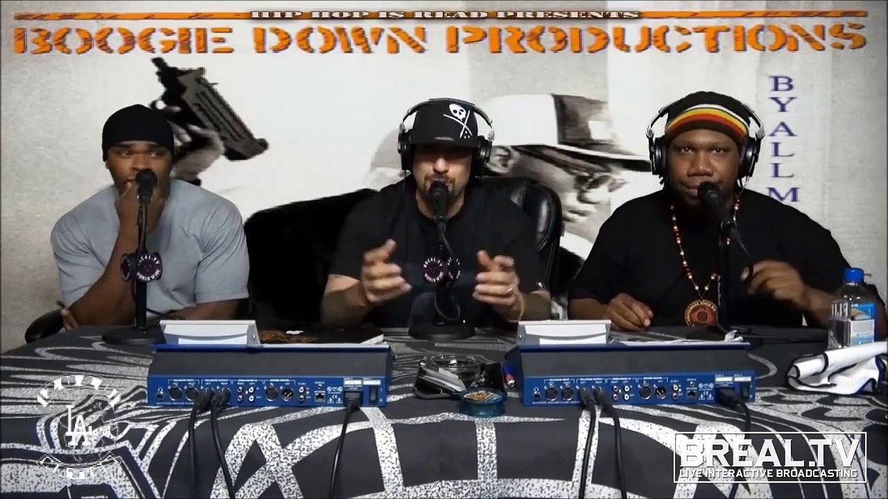 KRS-One, B-Real & Bishop Lamont "Boogie Down" Cypher @ BrealTV "Zulu Tribe Radio" with DJ Mark Luv, 03-18-2013