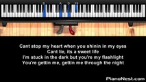 Jessie J - Flashlight - LOWER Key (Piano Karaoke / Sing Along / Cover with Lyrics) - Pitch Perfect 2