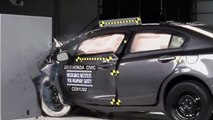 2013 Crash Test Honda Civic 4-door IIHS Small Overlap Test [Good]