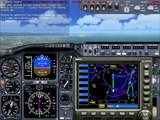 Full ILS landing flight simulator 2004 on a boeing 737-400