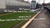 Tramway T8 De Saint-Denis Porte De Paris à Delaunay-Belleville Part 1/2E;2V