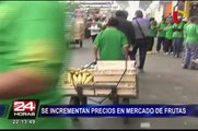 Se incrementan precios en mercado de frutas