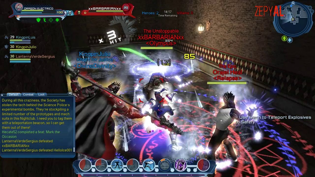 DCGame 4vs 4 arenas