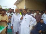 Sinjhoro : PPP Leader Haji Rana Muhammad Anwar Addressing National Flag Hoisting Ceremony At Taluka Municipal Committee Sinjhoro On 14-08-2015