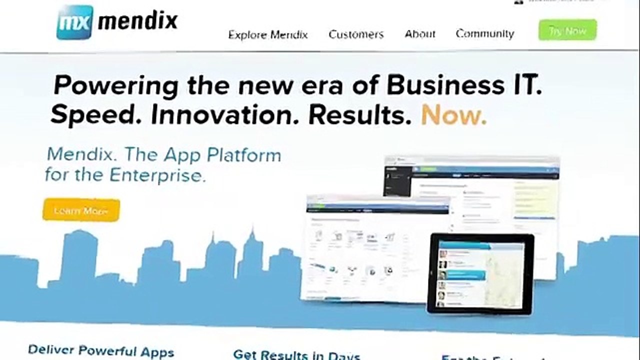 Mendix Application Platform Tour