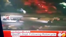 Corona California Police Pursuit Chase Motocycle Reckless Fast SPEED 115MPH (June 25, 2015)