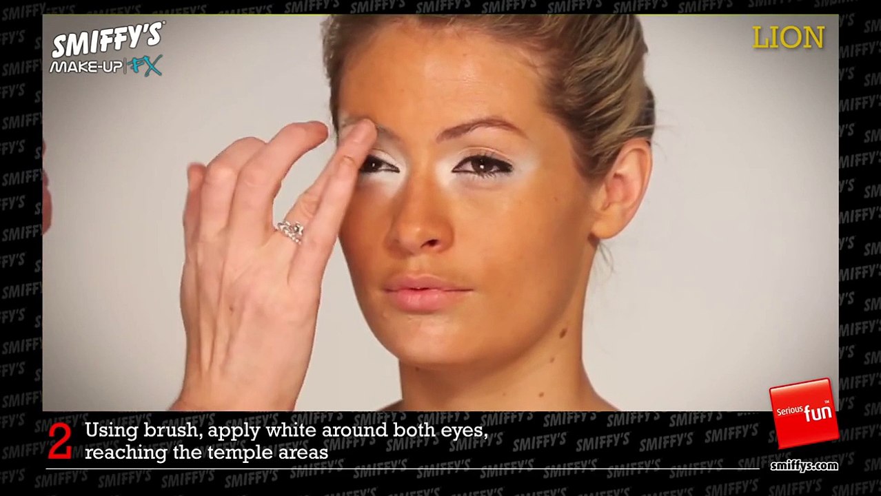 Lion Face Painting Make-up Tutorial