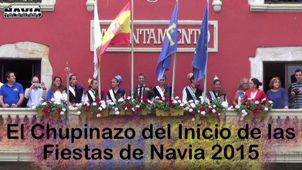 Chupinazo del inicio de las Fiestas de Navia 2015