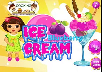 Dora The Explorer - Making Blue Berry Ice Cream Full Cartoon Game