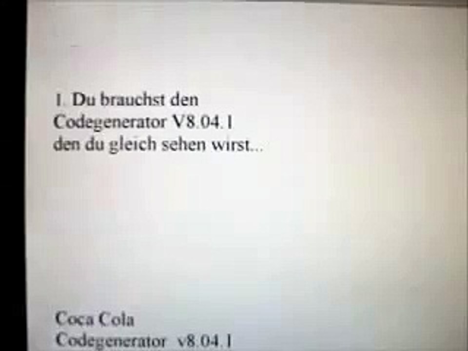 coca cola code generator