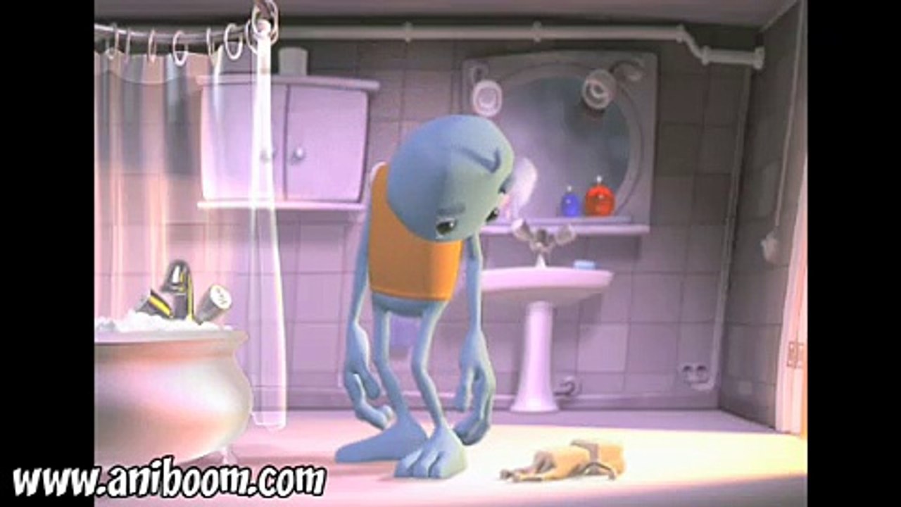 Puppy takes a Bath - Cute Funny Aniboom Animation by Carlos Puertorlas