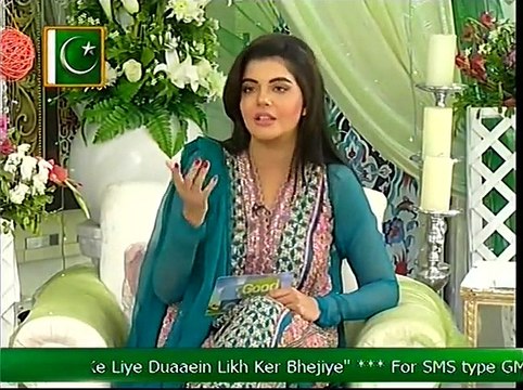 Good Morning Pakistan With Nida Yasir on ARY Digital Part 1 - 14th August 2015