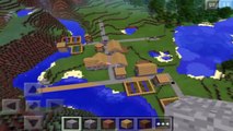 TRIPLE VILLAGE SEED!!!   3 Villages in MCPE   Minecraft Pocket Edition