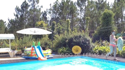 Vlog de Férias #003 - Agosto 2015, Sobrosa - Francisco na Piscina