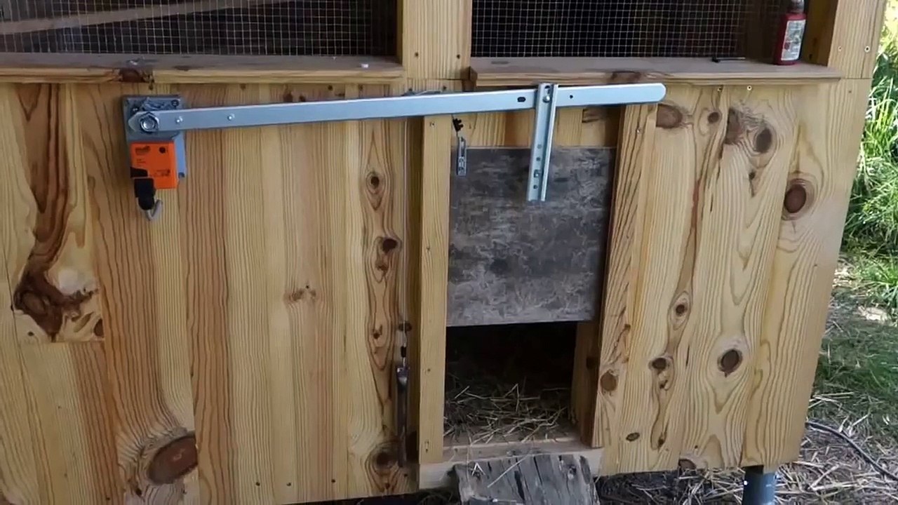 Porte automatique pour poulailler