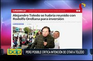 Perú Posible critica intención de citar a Toledo a comisión Orellana