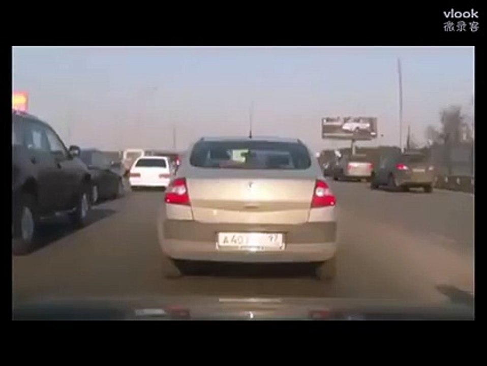 great strike of a cng car on road