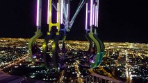 CRAZY ROLLER COASTER INSANITY and EXTREME RIDE LAS VEGAS  STRATOSPHERE TOWER