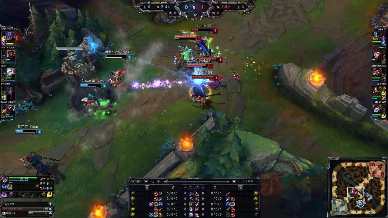 SKT T1 Faker - Lulu vs Viktor - Scout, KR LOL SoloQ Highlights