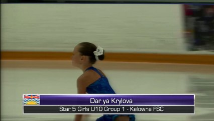 Star 5 Girls U10 Group 1 - 2015 BC Summer Skate