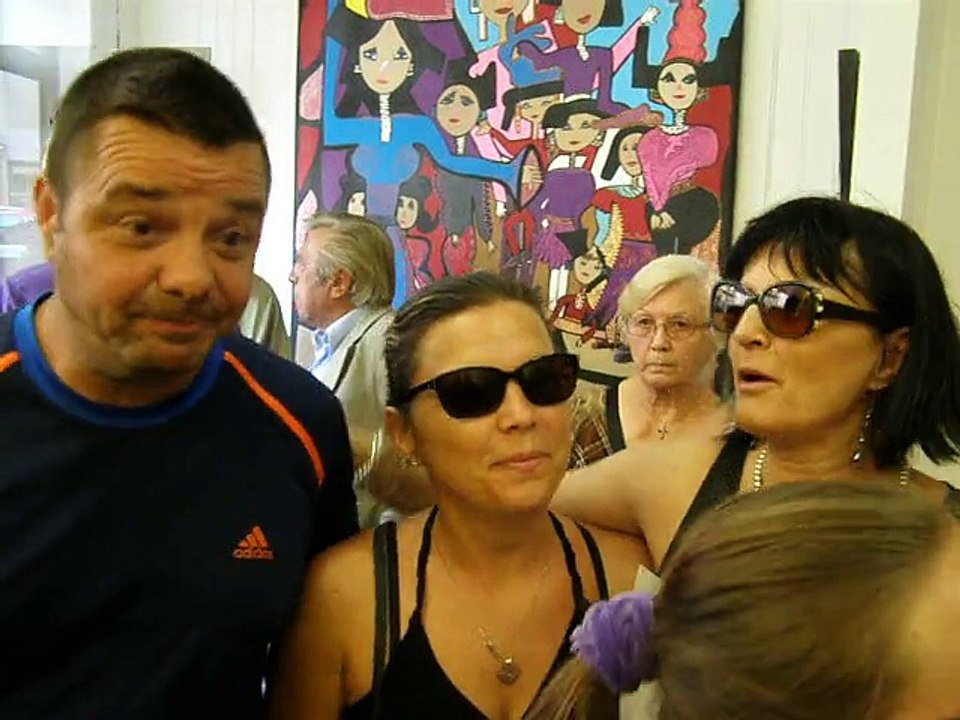 VERNISSAGE EXPO REGINE CARAIL . GALERIE L ENFANCE DE L ART  33 RUE EMILE JAMAIS A NIMES