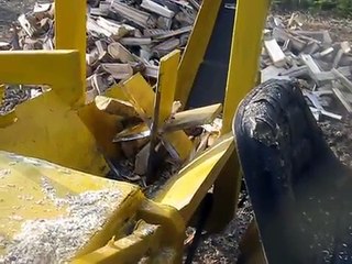 Wood processor lawn tractor