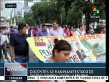 México: maestros y empleados de salud rechazan reformas neoliberales