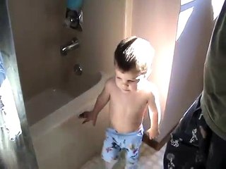 Toddler Tool Man Hammers Poop!