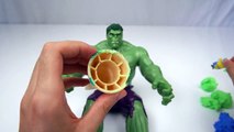 Play Doh ICE CREAM for HULK ! McQueen Cars Disney Frozen Toys Playdough Colors for Kids