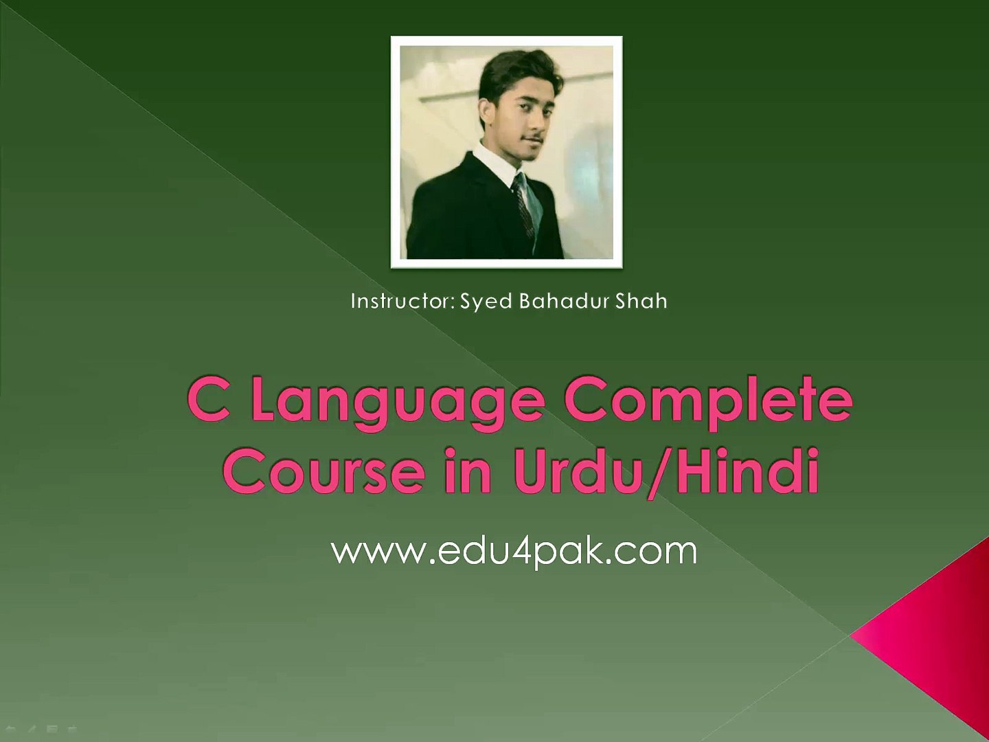 C Language Complete Course in Urdu/Hindi - Introduction