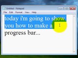 how to make a progress bar in visual basic 2010