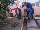 Bedroom addition day4-drilling piling holes