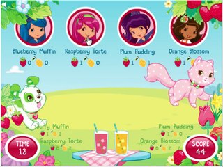 Strawberry Shortcake Cartoon Animation Lets Make Lemonade! Game Play Walkthrough