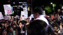 【#本当に止める】学生団体SEALDsの抗議行動に枝野幸男幹事長が参加 2015年7月17日