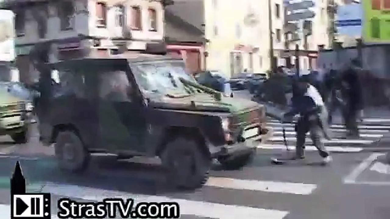 OTAN 2009 - Emeutes et arrestations au Neuhof, sud de Strasbourg - NATO Summit Battle France