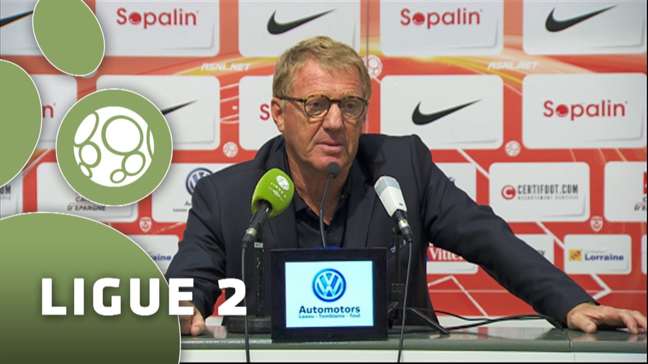 Conférence de presse AS Nancy Lorraine - Stade Brestois 29 (3-0) : Pablo  CORREA (ASNL) - Alex  DUPONT (BREST) - 2015/2016