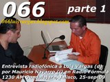 066 entrevista (Parte 1) a Luis Vargas en Radio Fórmula