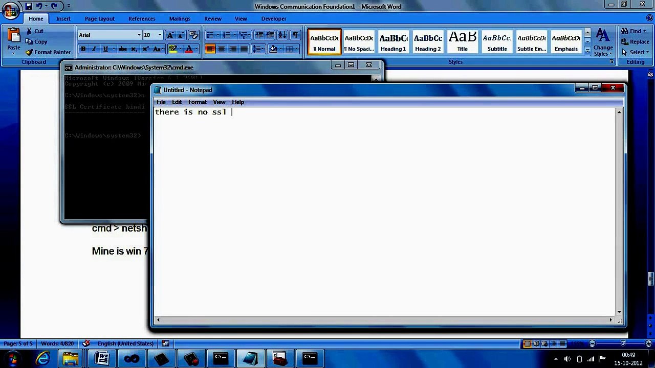 WCF Tutorial - HTTPS (TLS / SSL) setting for WCF application