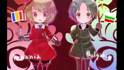 [English subs] Hetalia Romania and Bulgaria Rolling boy (girl)