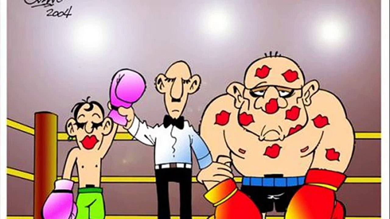 boxing funny cartoon