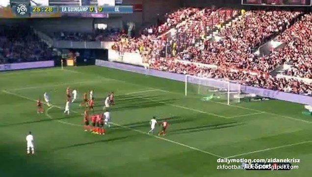 Nabil Fekir Fantastic Free-kick | Guingamp v. Olympique Lyon - 15.08.2015 HD
