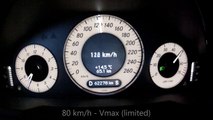 Mercedes E500 W211 387 PS Acceleration 80 - 260 (160mph)